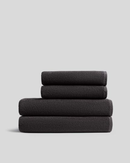 2+2 Soft Rib Bath Bundle - Onyx