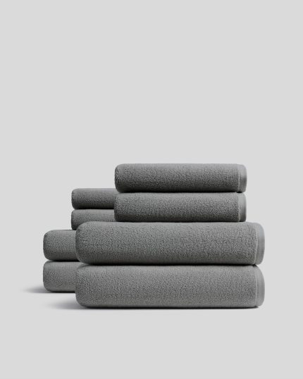 4+4 Organic Plush Bath Bundle - Pebble