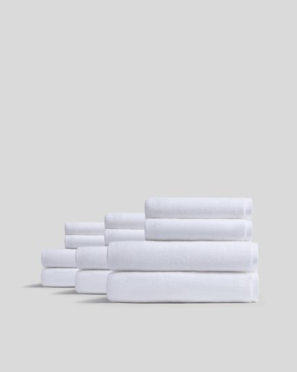 6+6 Organic Plush Bath Bundle - White