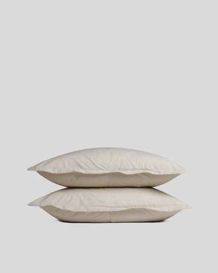 Brushed Cotton Sham Set (Bone)