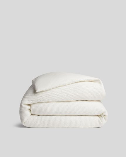 Lattice Cotton Duvet Cover (Cream)
