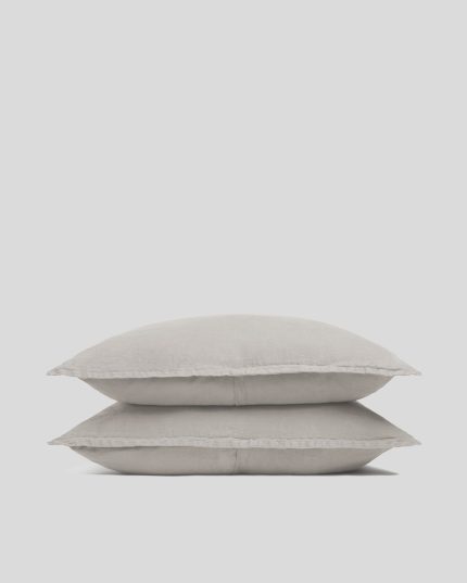 Linen Sham Set (Dove)