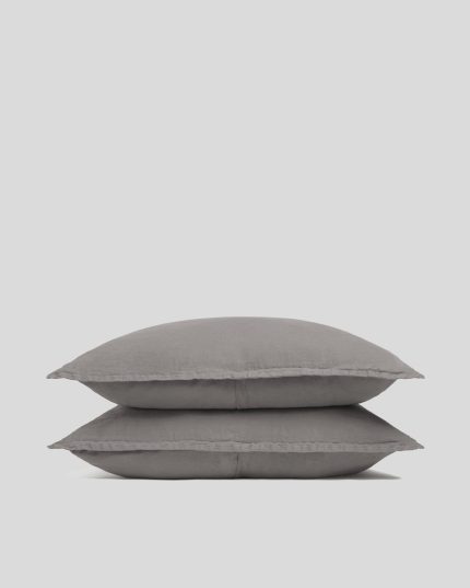 Linen Sham Set (Pebble)