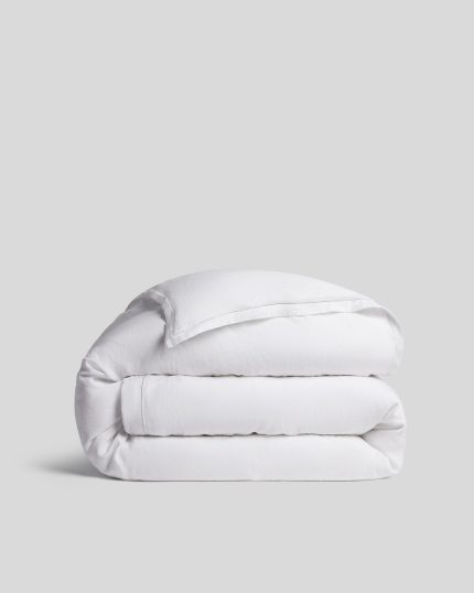 Linen Tencel Duvet Cover (White)