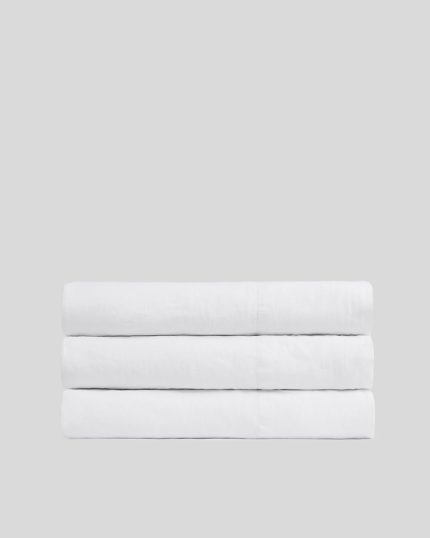 Linen Top Sheet - White