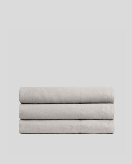 Linen Top Sheet (Dove)