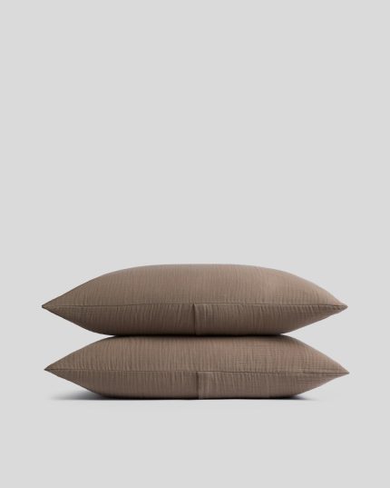 Organic Cloud Cotton Sham Set (Warm Grey)