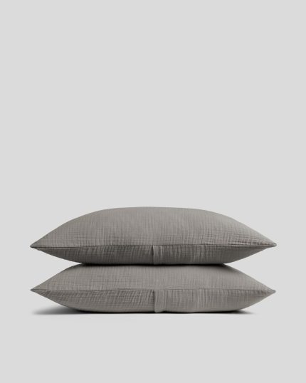 Organic Cloud Cotton Sham Set (Pebble)