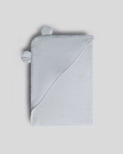 Organic Hooded Toddler Towel with Ears (Sky)