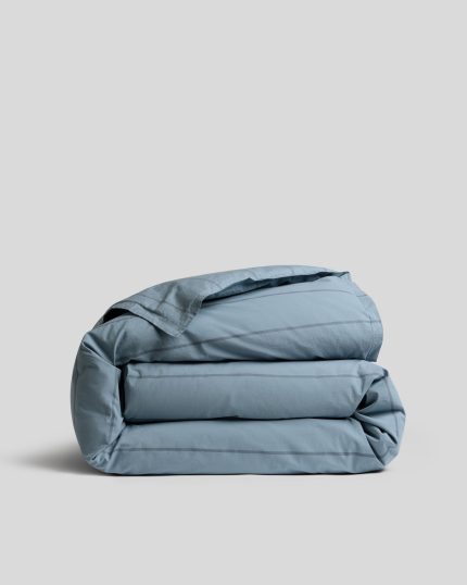 Percale Duvet Cover (Dusk Stripe)