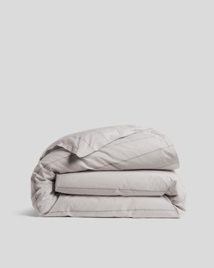 Percale Duvet Cover (Pebble Stripe)