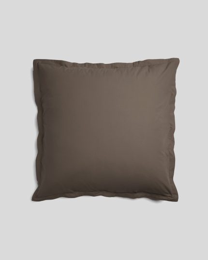 Percale Euro Sham (Warm Grey)