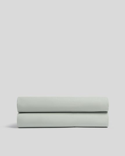 Percale Fitted Sheet - FINAL SALE (Sage)