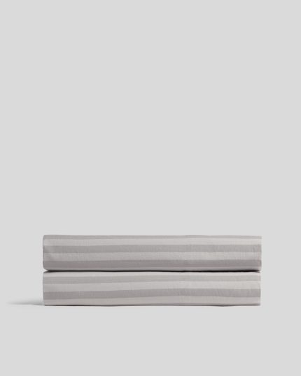 Percale Fitted Sheet (Pebble Stripe)