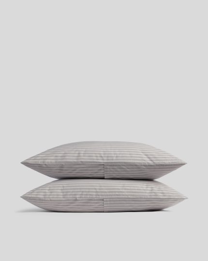 Percale Pillowcase Set (Pebble Stripe)