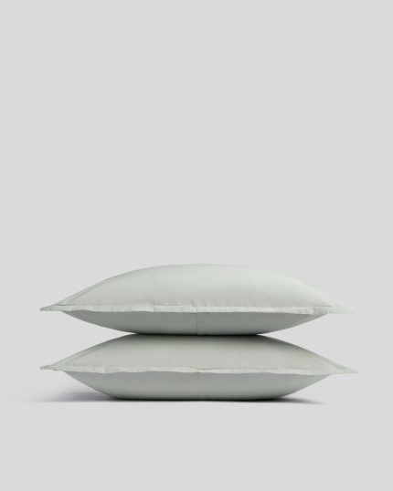 Percale Sham Set - FINAL SALE (Sage)