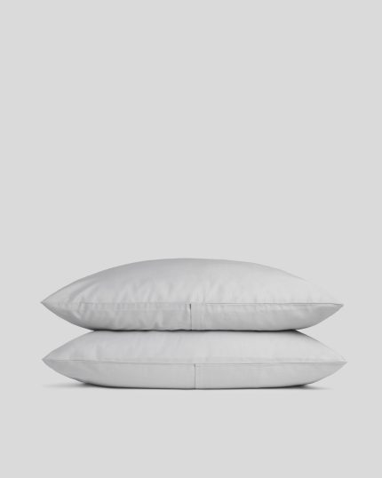 Sateen Pillowcase Set (Light Grey)